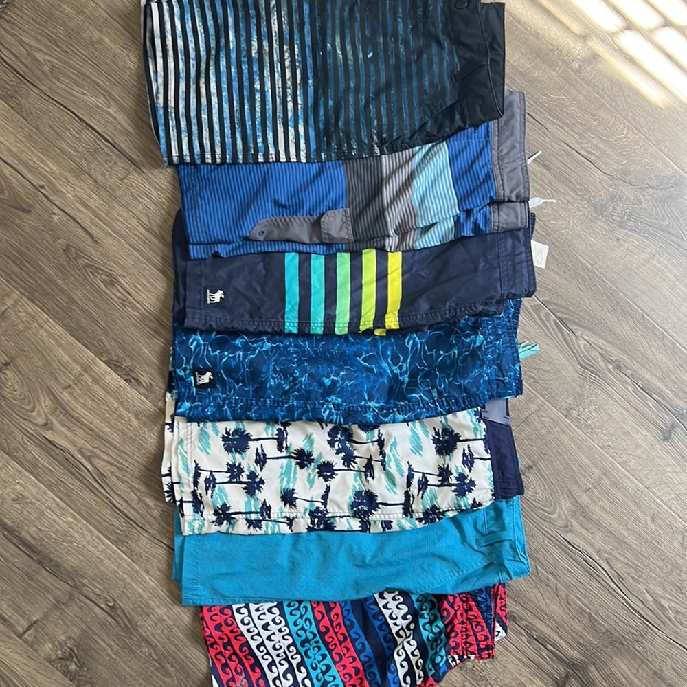 SWIM TRUNKS BOYS- 7 pairs! size 15/16. BOYS SWIMMING - Picture 2 of 16